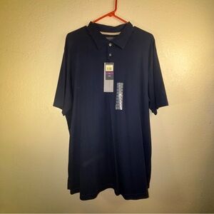 Men's Perry Ellis Portfolio Pima Cotton Piqué Polo Marina Size XXL NWT